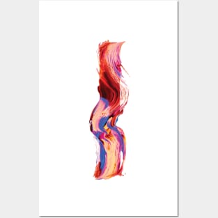 Colorful Painted Initial Letter I Posters and Art